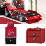 Set Formula 1 Car -3 piese (pat, lenjerie, noptiera)